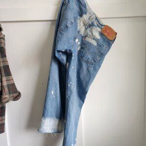 REWORKED Vintage Levi’s 501 Grunge, Street wear, Punk, unisex boyfriend fit